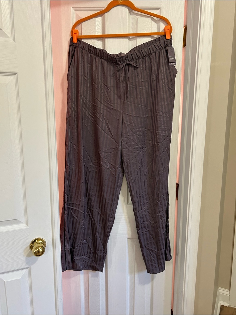 Auden XXL Purple Striped Pajama Pants NWT